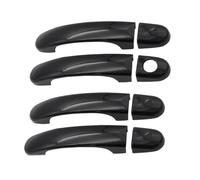 YIJIAVSX Embellecedor Cromado Negro Para Manija De Puerta De Coche Para VW T5 T6 2K Para Transporter Para Caddy 2003-2015 (B 4 Door 1 Keyhole)