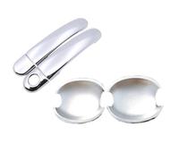 YIJIAVSX Embellecedor Cromado Para Manijas De Puerta Exteriores Para Skoda Para Roomster 5J 2006 2007 2008 2009 2010 2011 2012 2013 2014 2015 (HandleBowl 1 Keyhole)