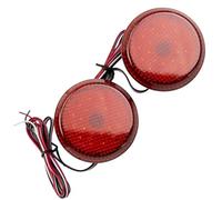 YIJIAVSX Luz Trasera del Parachoques 2 Reflectores LED Rojos para Parachoques Trasero Luces De Freno Y Luces Traseras para N&issan para Qashqai para X-Trail T31
