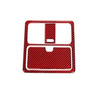 YIJIAVSX Para Nissan 350Z 2003-2009 Cubierta Decorativa Con Aspecto Fibra Carbono Para El Panel De La Luz De Lectura Del Techo Del Coche (Red)