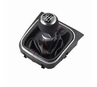 YIJIAVSX Pomos Palanca Cambios Para Ibiza 6J Para Seat Para Leon MK1 Pomo De Cambio De Marchas Manual Con Funda De Fuelle Pomo De Cambio De Marchas De 5 A 6 Velocidades(Silver 6 Speed)
