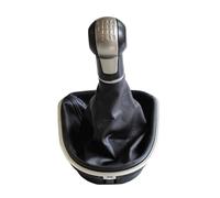 YIJIAVSX Pomos Palanca Cambios Para Seat Para Altea Para Leon II Para Toledo III Pomo Cambio Marchas Palanca De Cambios 5 6 Velocidades ABS Con Funda De Cuero Juegos Completos(6 Speed)