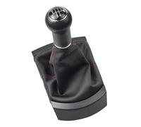 YIJIAVSX Pomos Palanca Cambios Para SEAT Para Ibiza 2002 2003 2004 2005 2006 2007 2008 2009 2010 Pomo De La Palanca De Cambios De 5/6 Velocidades Paleta Polaina Bota(Red Line)