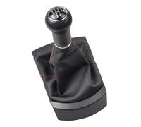 YIJIAVSX Pomos Palanca Cambios Para SEAT Para Ibiza 2002 2003 2004 2005 2006 2007 2008 Car Gear Shift Knob Lever Gaitor Boot Dustproof Cover Case(5 Speed Red Line)