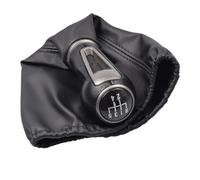 YIJIAVSX Pomos Palanca Cambios Para SEAT Para IBIZA IV Pomo De Cambio Marchas Para Coche Funda Protectora Para Palanca De Cambios Collar De Cuero Para Palanca De Cambios(R5-Speed)