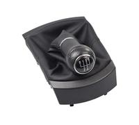 YIJIAVSX Pomos Palanca Cambios Pomo Cambio Marchas De 5 Velocidades Para Coche Con Funda De Piel Sintética Para Seat Para Ibiza 2002 2003 2004 2005 2006 2007 2008 2009 2010(Black Line)