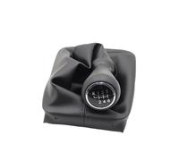 YIJIAVSX Pomos Palanca Cambios Pomo De La Palanca De Cambios Del Coche Gaitor Boot Cover PU Cuero Pomo De La Palanca De Cambios Para Peugeot 206 205 308 309 405 406(6speed 1pair)