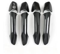 YIJIAVSX Tiradores Exteriores De Coche Embellecedor de la cubierta de la manija de la puerta exterior con aspecto de carbono para W204 C300 C350 C250 C63 AMG