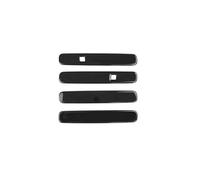 YIJIAVSX Tiradores Exteriores De Coche Para Hyundai Para IONIQ 9 2025 2026 ABS Fibra De Carbono Estilo Negro Brillante Cubierta Exterior De Manija De Puerta Embellecedor LHD/RHD(Black)