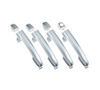 YIJIAVSX Tiradores Exteriores De Coche Para Hyundai Para Sonata 2006-2010 2.4L 3.3L 1/2/4 Pcs Negro/Cromo Exterior Manija Puerta Del Coche Delantera Trasera Izquierda Derecha(4 Sides Kit Chrome)