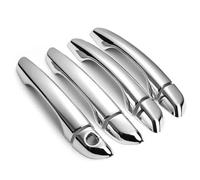 YIJIAVSX Tiradores Exteriores De Coche Para PEUGEOT 2018-2021 Para Rifter Para Partner 3008 408 Para Citroën C3 MK3 Cubierta Cromada Con Aspecto Carbono Para La Manilla Puerta(Chrome 1hole)