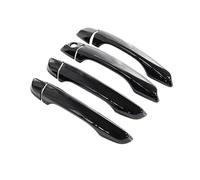 YIJIAVSX Tiradores Exteriores De Coche Para Peugeot 208 MK2 P21 2020 2021 2022 2023 Cubierta De Manija De Puerta Exterior Negra Brillante Pegatinas Protectoras(4 Handle 1 Keyhole)