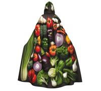 YIJIAYUN Introducción de varias verduras con capucha para adultos, para Halloween, carnaval, cosplay, fiesta de Navidad, eventos temáticos