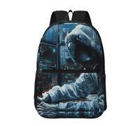 YIJIAYUN Mochila casual de 17 pulgadas con estampado de ataque de hacker con bolsillos, mochila para laptop, mochila de viaje, unisex