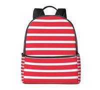 YIJIAYUN Mochila de lona con estampado de bandera austriaca con asas de cuero para uso académico, profesional y de ocio