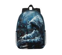 YIJIAYUN Mochila de sarga repelente al agua con estampado de ataque de hacker, mochila ligera para laptop, mochila para adolescentes de 15 pulgadas