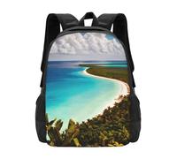 YIJIAYUN Mochila ligera de moda con estampado de isla de Cuba de gran capacidad para ir a escuelas turismo de 16.5 pulgadas