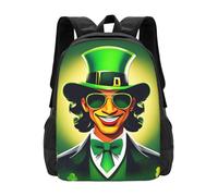 YIJIAYUN Mochila ligera de moda con estampado del día de San Patricio, gran capacidad para ir a la escuela, turismo, 41.9 cm