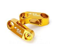 YIJIEBAO 2 uds Universal motocicleta ajuste for CB500X CB125 F CB125F CB125R CB 250F espejos retrovisores extensión elevador soporte adaptador Extensor de montaje(Gold cb125r)