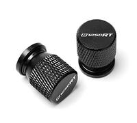 YIJIEBAO Accesorios de Motocicleta CNC, Tapas de vástago de válvula de neumático de Rueda de vehículo de Aluminio, Cubiertas aptas for BMW R1250RT R 1250 RT 2019 2020 con Logotipo(Black)