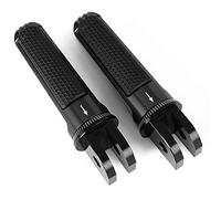 YIJIEBAO Ajuste for Bonneville T100 T120 Daytona 675 R 675R Street Speed Triple Twin Tiger Sport Thruxton 1200 reposapiés delantero Estribo antideslizante(Black)