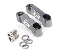 YIJIEBAO Ajuste for Yamaha FZ8 XJ6/Diversion/F XJR MT07 CNC, elevador de espejo retrovisor for motocicleta, extensores, espaciadores, adaptador extensión Extensor de montaje(XJR Titanium)