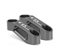 YIJIEBAO Elevador de extensión espejo retrovisor Universal for motocicleta apto for CB 650F 650R 1000R 1100 1300 CB650R CB650F soporte adaptador Extensor de montaje(Grey cb1000r)