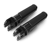 YIJIEBAO Estribos for motocicleta, reposapiés, Pedal delantero for conductor apto for 390 125/200/ for APRILIA SHIVER 750 2007-2016 900 2017-2019 Estribo antideslizante(Black)