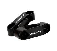 YIJIEBAO Extensión de espejos retrovisores for motocicleta, adaptador extensible, accesorios compatibles con Yamaha NMAX 125, 155, NMAX125, NMAX155 Extensor de montaje(BLACK)