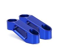 YIJIEBAO Extensión de espejos retrovisores for motocicleta, adaptador extensión elevador, suministros elevadores Extensor de montaje(Blue)