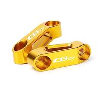 YIJIEBAO Extensor de adaptador elevador espejo motocicleta 2 uds ajuste Universal for CB125 CB125R CB125F CB 125 R elevadores extensión espejos retrovisores Extensor de montaje(CB125F -GOLD)