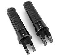 YIJIEBAO Pedal de clavijas for reposapiés delantero motocicleta compatible con YAMAHA YZF-R1 2002-2019 YZF-R1M 2017 2018 2019 YZF-R6 2003-2019 Estribo antideslizante(Black)