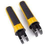 YIJIEBAO Pedal de clavijas for reposapiés delantero motocicleta compatible con YAMAHA YZF-R1 2002-2019 YZF-R1M 2017 2018 2019 YZF-R6 2003-2019 Estribo antideslizante(Gold)