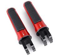 YIJIEBAO Pedal de clavijas for reposapiés delantero motocicleta compatible con YAMAHA YZF-R1 2002-2019 YZF-R1M 2017 2018 2019 YZF-R6 2003-2019 Estribo antideslizante(Red)