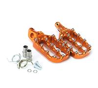 YIJIEBAO Reposapiés 85SX 125SX 250SX F 350SX-F 450SXF anchos traseros aptos for KTM 85 125 SX 18-20 250 350 450 SX-F SXF 16-20 Estribo antideslizante(NO LOGO ORANGE)