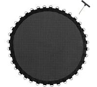 YIJIEHH Alfombrilla de salto de repuesto para cama elástica de 305 cm de diámetro con 60/64 ojales, incluye tirador de resorte y bucles de fijación cosidos de 8 pliegues, compatible con muelles de 14