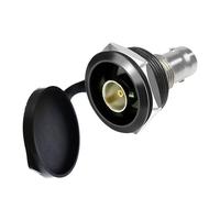 YiKaiEn Conector de Montaje en Panel BNC Chapado en Oro de 75 ohmios, Adaptador coaxial Hembra a Hembra Compatible con SDI con Cubierta Impermeable, fijación roscada para Mejorar los Sistemas de