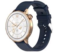 Yikamosi 18MM liberación rápida Silicona Suave Cierre de acero inoxidable Correas de Repuesto para Mujer y Hombre Compatible con Oneplus Watch 3 43MM,Azul Medianoche