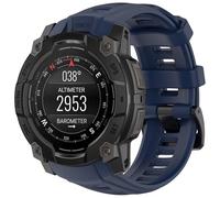 Yikamosi 22MM liberación rápida Silicona Suave Cierre de acero inoxidable Correas de Repuesto para Mujer y Hombre Compatible con Garmin Instinct 3 45MM,Azul Medianoche
