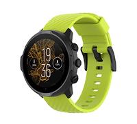 Yikamosi 24MM liberación rápida Silicona Suave Cierre de acero inoxidable Correas de Repuesto para Mujer y Hombre Compatible con Suunto 7/Suunto 9/9 Baro,Verde
