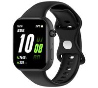 Yikamosi 25MM liberación rápida Silicona Suave Cierre de acero inoxidable Correas de Repuesto para Mujer y Hombre Compatible con Honor ROSSINI 2i,Negro