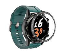Yikamosi Acero Inoxidable Anillo Bisel Compatible con Amazfit GTR 47MM Watch, Bezel Ring Adhesive Cover Protector Anti arañazos y colisiones para Garmin Watch Accessory,Negro