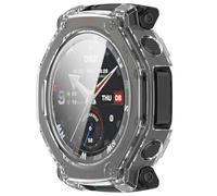 Yikamosi Carcasa con Protector de Pantalla Cobertura Completa HD Ultrafina Funda Protectora Compatible con Amazfit T-Rex 3 Pro 48MM,Claro