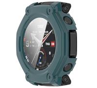 Yikamosi Carcasa con Protector de Pantalla Cobertura Completa HD Ultrafina Funda Protectora Compatible con Amazfit T-Rex 3 Pro 48MM,Verde