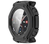 Yikamosi Carcasa con Protector de Pantalla Cobertura Completa HD Ultrafina Funda Protectora Compatible con Amazfit T-Rex 3 Pro 48MM,Negro