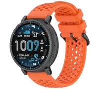 Yikamosi Compatible con Amazfit Active Max Correa para Mujer y Hombre,22MM liberación rápida Silicona Suave Cierre de acero inoxidable Correas de Repuesto para Active Max SmartWatch,Naranja