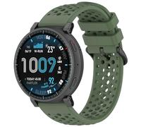 Yikamosi Compatible con Amazfit Active Max Correa para Mujer y Hombre,22MM liberación rápida Silicona Suave Cierre de acero inoxidable Correas de Repuesto para Active Max SmartWatch,Verde Oscuro