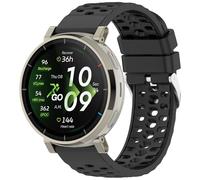Yikamosi Compatible con Amazfit Active3 Premium Correa para Mujer y Hombre,20MM liberación rápida Silicona Suave Cierre de acero inoxidable Correas de Repuesto para Active3 Premium SmartWatch,Negro