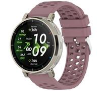 Yikamosi Compatible con Amazfit Active3 Premium Correa para Mujer y Hombre,20MM liberación rápida Silicona Suave Cierre de acero inoxidable Correas de Repuesto para Active3 Premium SmartWatch,Púrpura