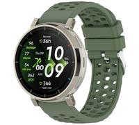 Yikamosi Compatible con Amazfit Cheetah 2 Pro Correa para Mujer y Hombre,20MM liberación rápida Silicona Suave Cierre de acero inoxidable Correas de Repuesto para Cheetah 2 Pro,Verde Oscuro